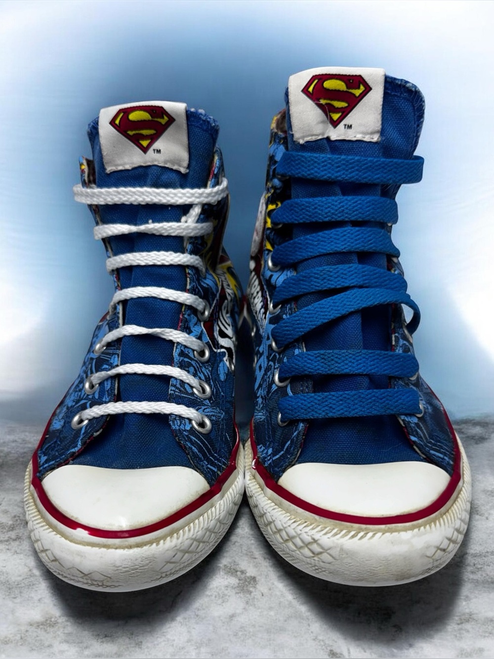 Superman High-Top Converse Sneakers
